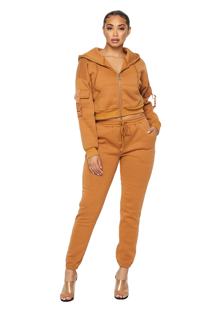 Sweatsuit - Camel by The House of Stylez