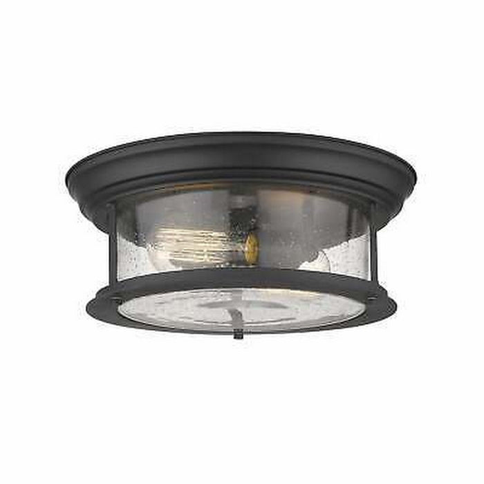 Z-Lite Sonna Collection 727F13-Mb 2 Light Flush Mount in Matte Black by Vanessa Jane