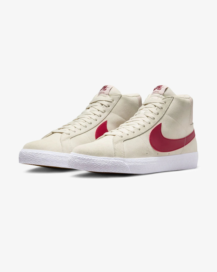 NIKE SB ZOOM BLAZER MID - PALEIVORY/ NOBLERED by Richmond Hood Company