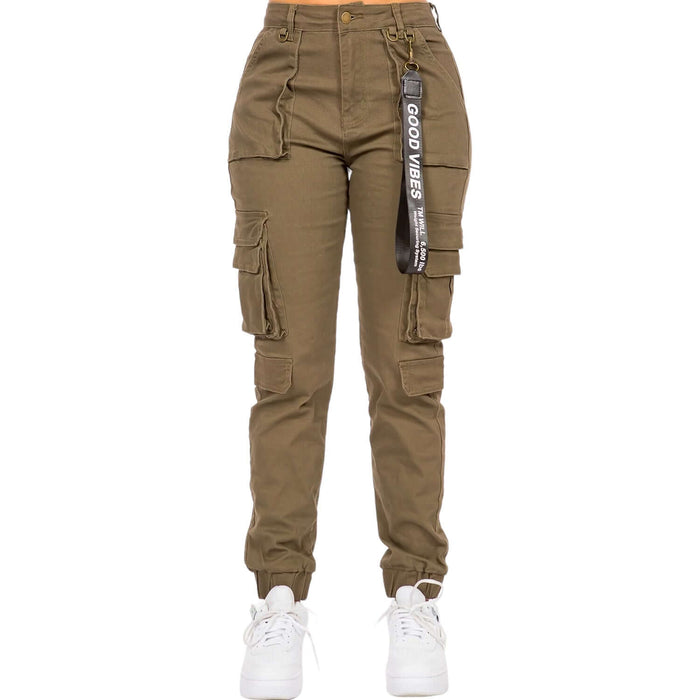 Joggers with Utility Pockets by The House of Stylez