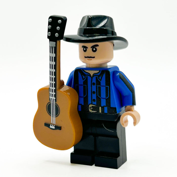 Garth Brooks Musician Minifig (Buildin' the Wind) - B3 Customs by B3 Customs