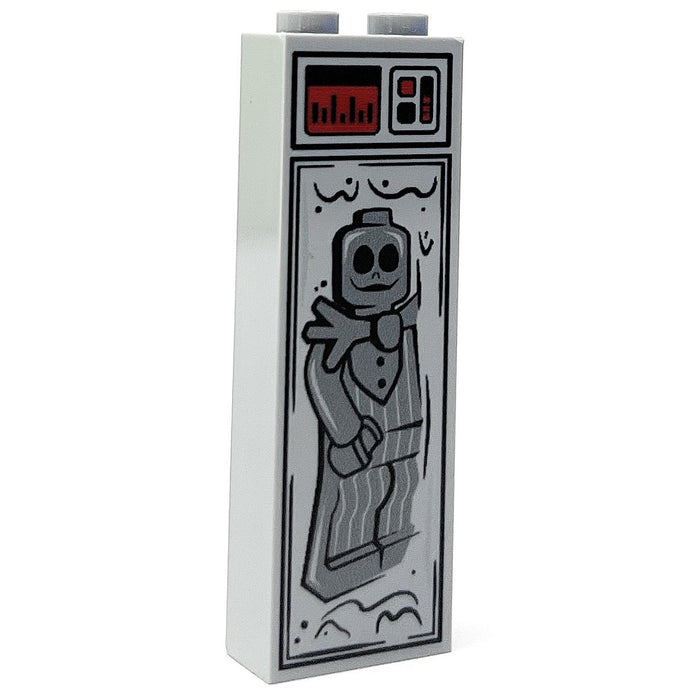 Bone Daddy (Halloween) in Carbonite (1x2x5 Brick) made using LEGO parts - B3 Customs by B3 Customs
