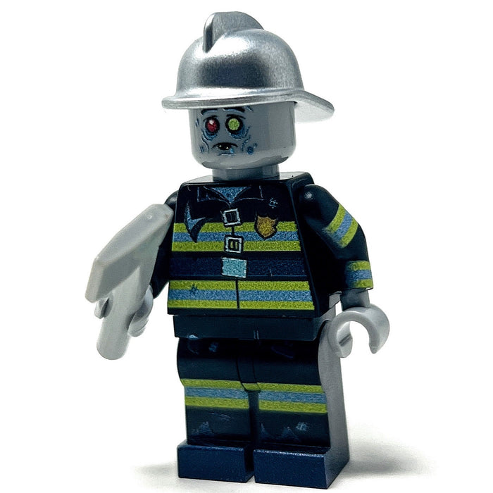 Zombie Firefighter - Custom Minifig made using LEGO parts by B3 Customs