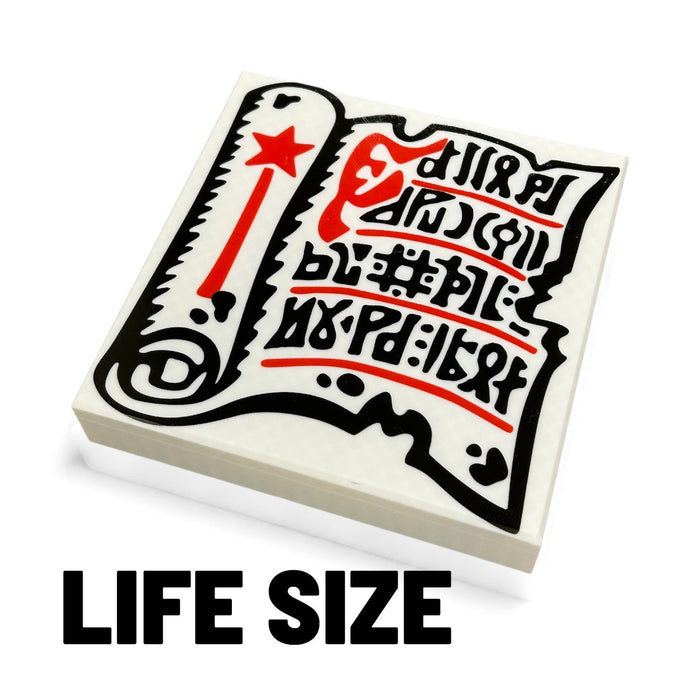 Life-Size 90s Magic Wizard Scroll Tile / Cosplay by B3 Customs