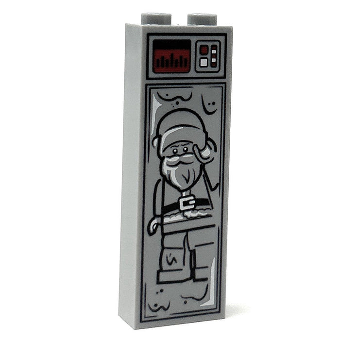 Santa Clause in Carbonite (1x2x5 Brick) made using LEGO part - B3 Customs by B3 Customs