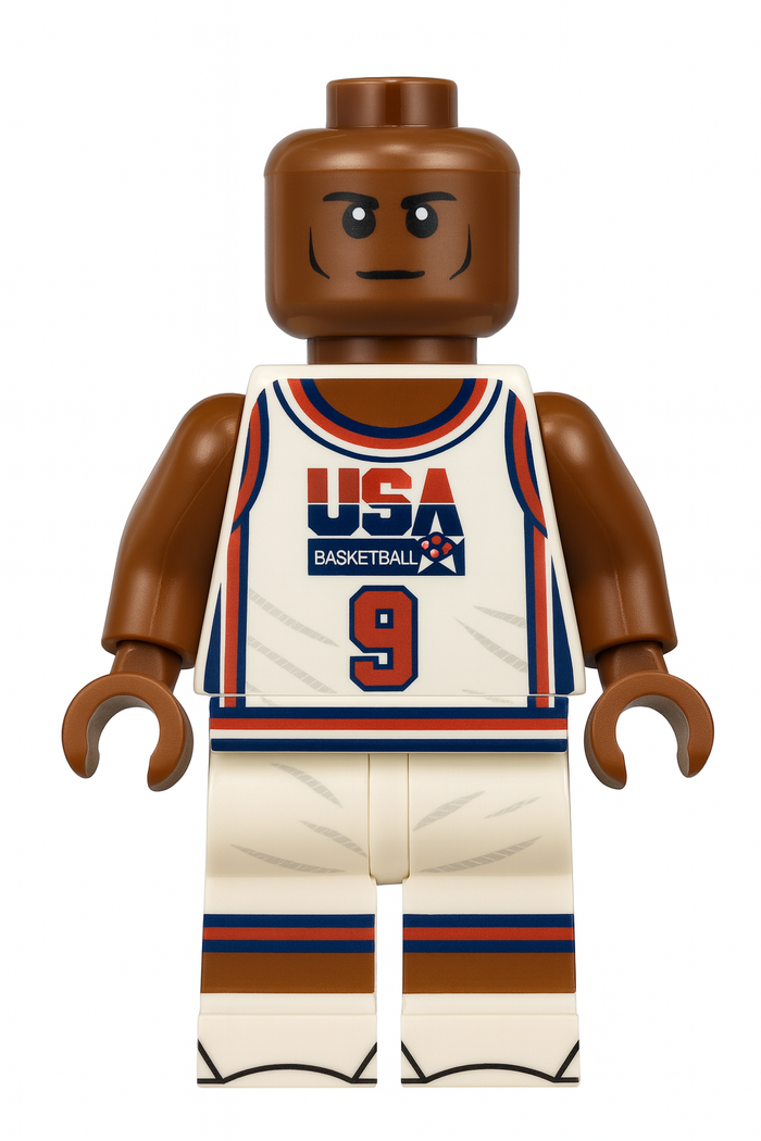MJ #9 USA Olympics Basketball Player Minifig by B3 Customs