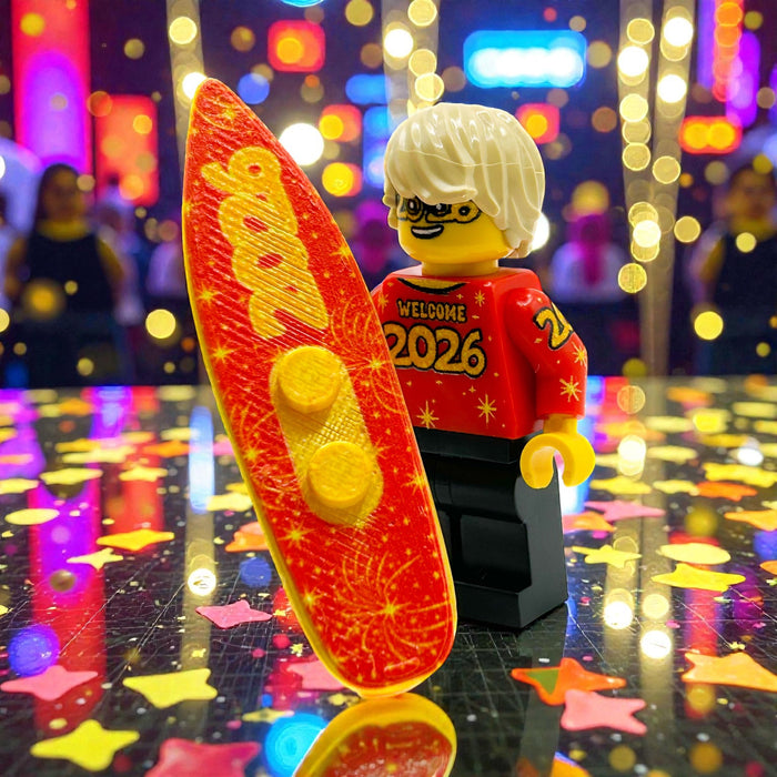 Surfing into 2026 GWP New Year's Minifig by B3 Customs