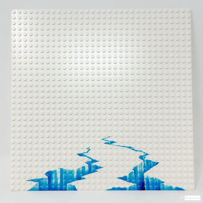 Arctic Cracked Ice / Glacier Baseplate made with LEGO baseplate - B3 Customs by B3 Customs