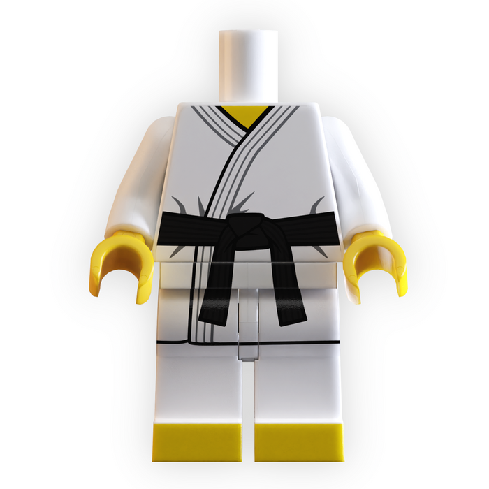 Black Belt Karate Minifig Body by B3 Customs