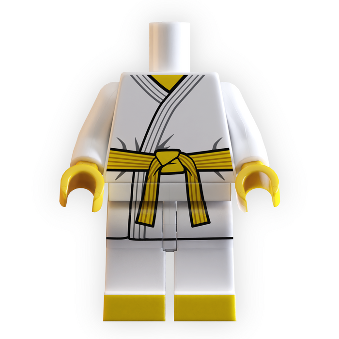 Yellow Belt Karate Minifig Body by B3 Customs