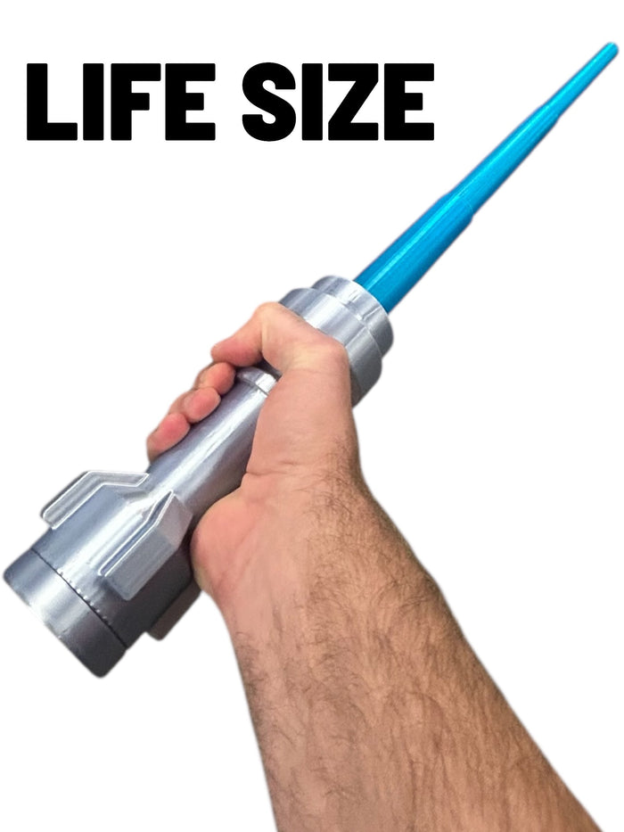 Life-Size Blue Saber with Retractable Blue Blade / Cosplay by B3 Customs