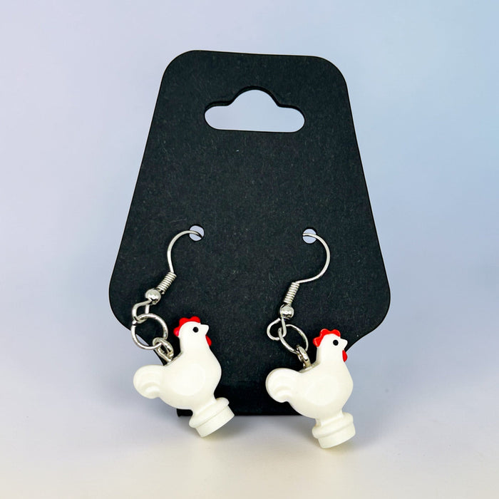 Chicken Earrings by B3 Customs