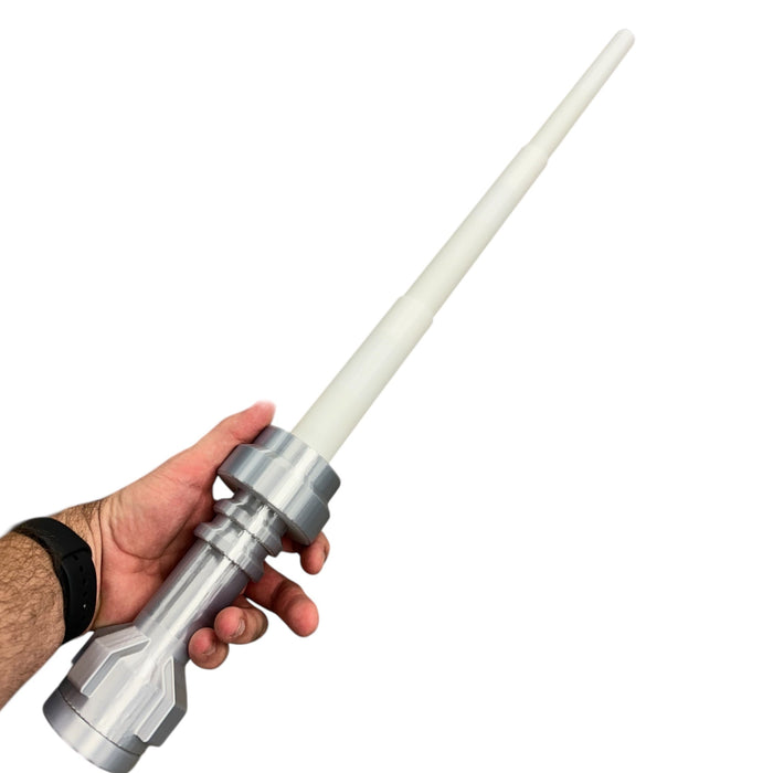 Life-Size White Saber with Retractable Blade / Cosplay by B3 Customs