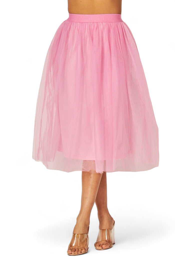 Mesh Midi Tulle Skirt by The House of Stylez