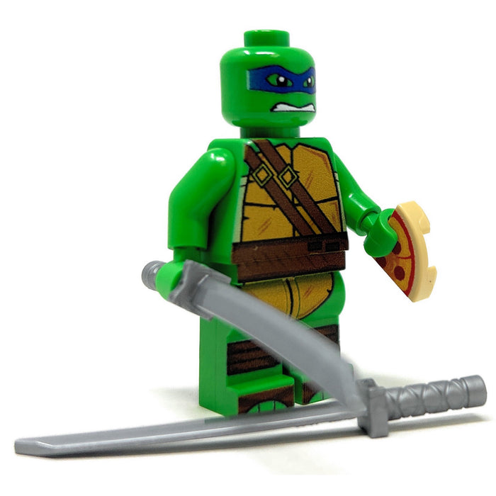 Leo Blue Fighter Turtle - Custom Minifig made using LEGO parts by B3 Customs