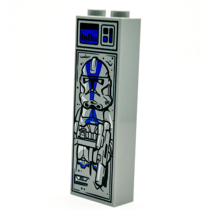 P2 501st Trooper in Carbonite (1x2x5 Brick) by B3 Customs