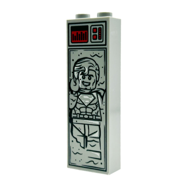 Man of Steel in Carbonite (1x2x5 Brick) by B3 Customs