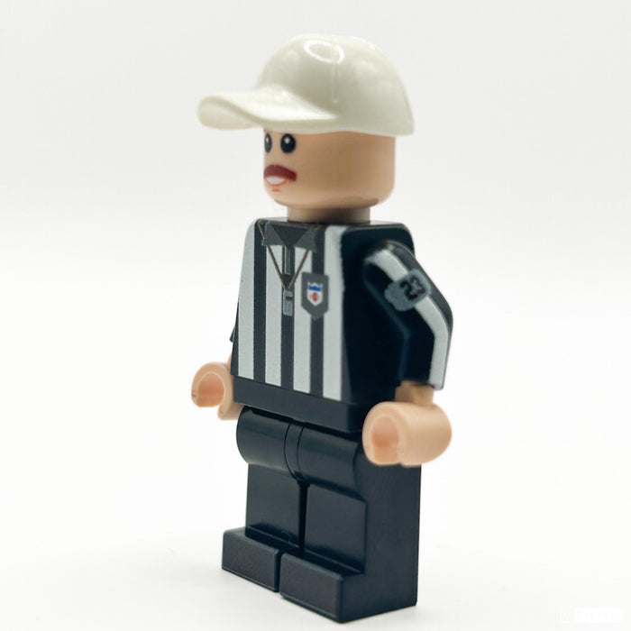 Football Referee Custom Minifig made with LEGO parts - B3 Customs by B3 Customs