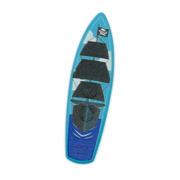 Custom Printed Black Pearl Surfboard made from LEGO® part by B3 Customs
