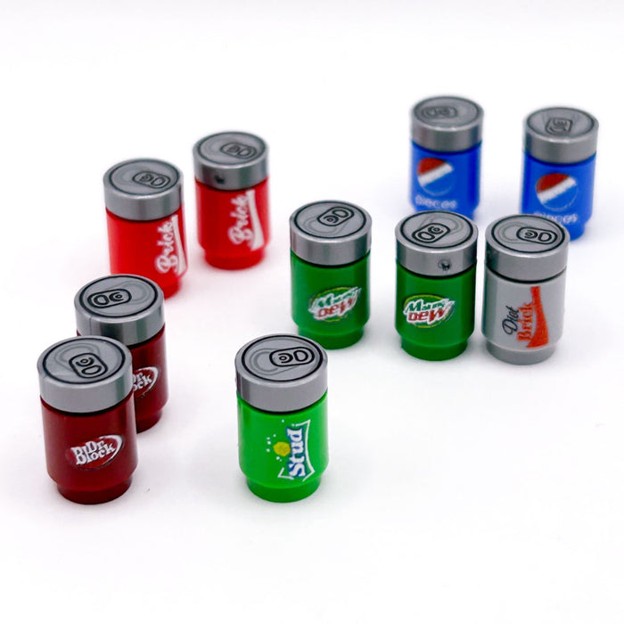 Minifig Soda Pack (10 Soda Cans) by B3 Customs