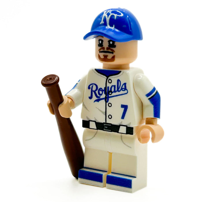 #7 KC Baseball Player Minifig by B3 Customs