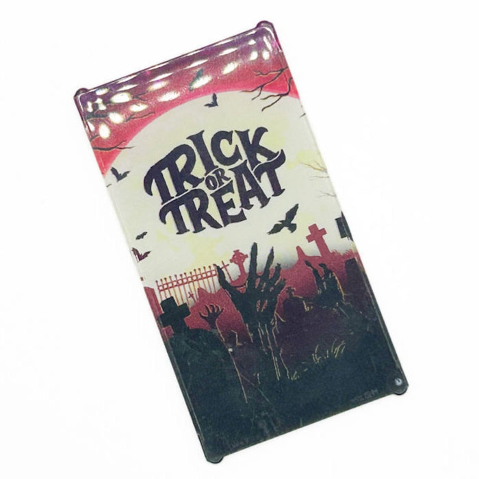 Trick or Treat Halloween Decorated Custom LEGO 4x6 Glass Window - B3 Customs by B3 Customs