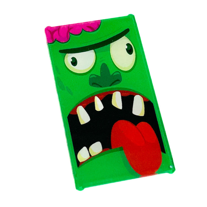 Frankenstein's Monster/Zombie Halloween Decorated Custom LEGO 4x6 Glass Window - B3 Customs by B3 Customs