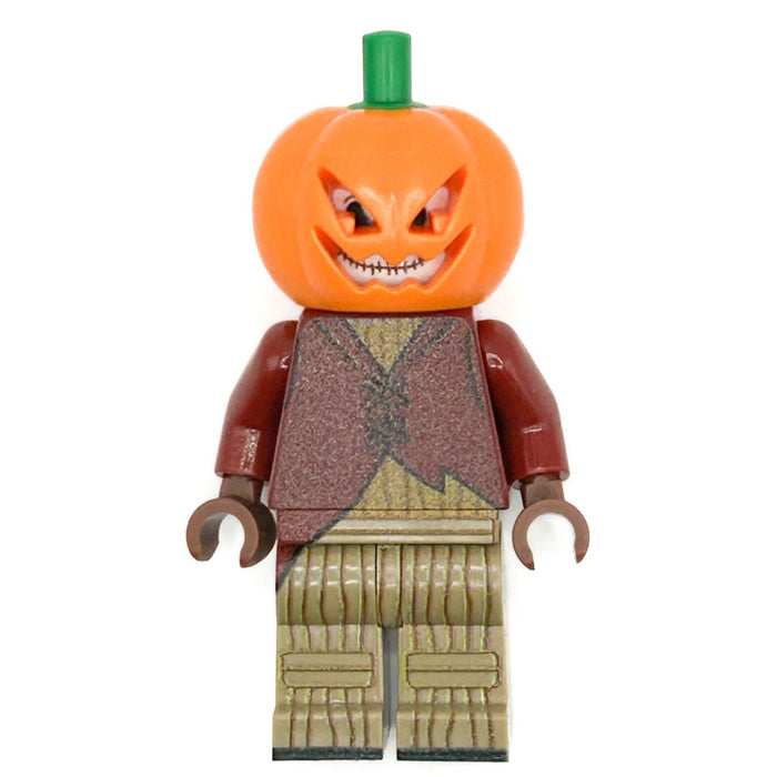 Pumpkin King Minifig made using LEGO parts by B3 Customs