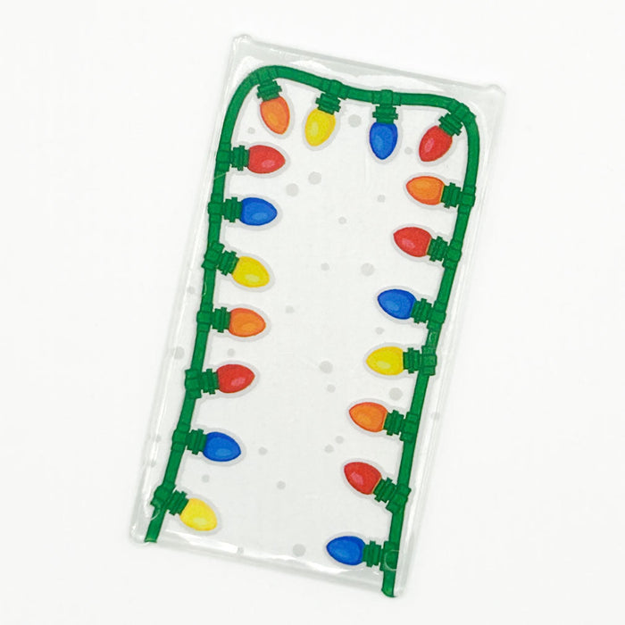 Christmas Lights 4x6 Glass Window made with LEGO part - B3 Customs by B3 Customs