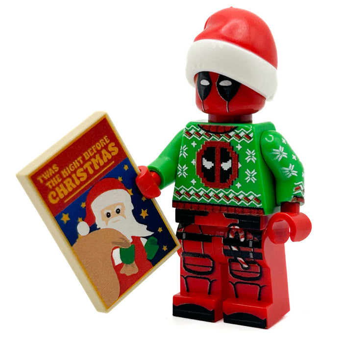 Custom Christmas Cheer Deadpool Minifig by B3 Customs