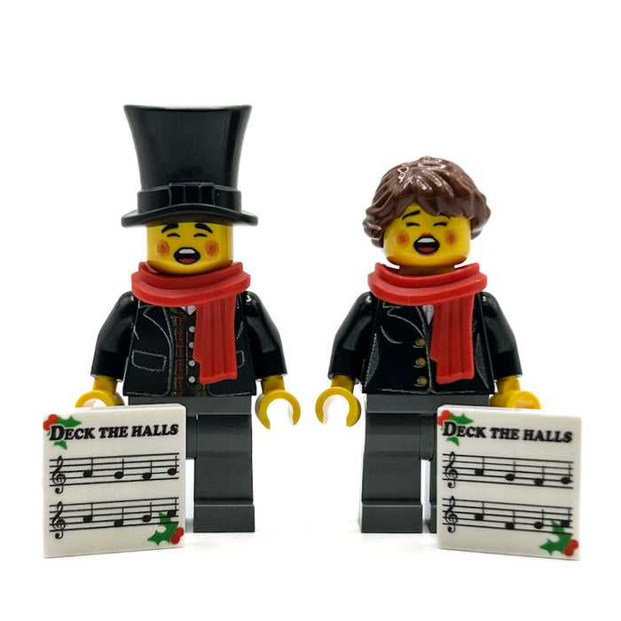 Christmas Caroler Minifigs by B3 Customs