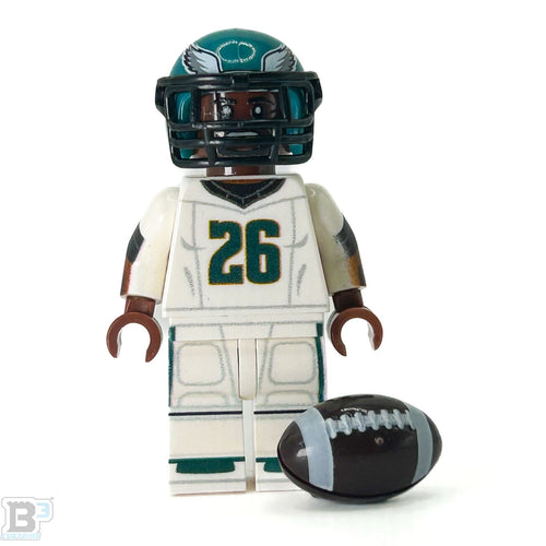 #26 RB Barkley Eagles Football Player Minifig made using LEGO parts - B3 Customs by B3 Customs
