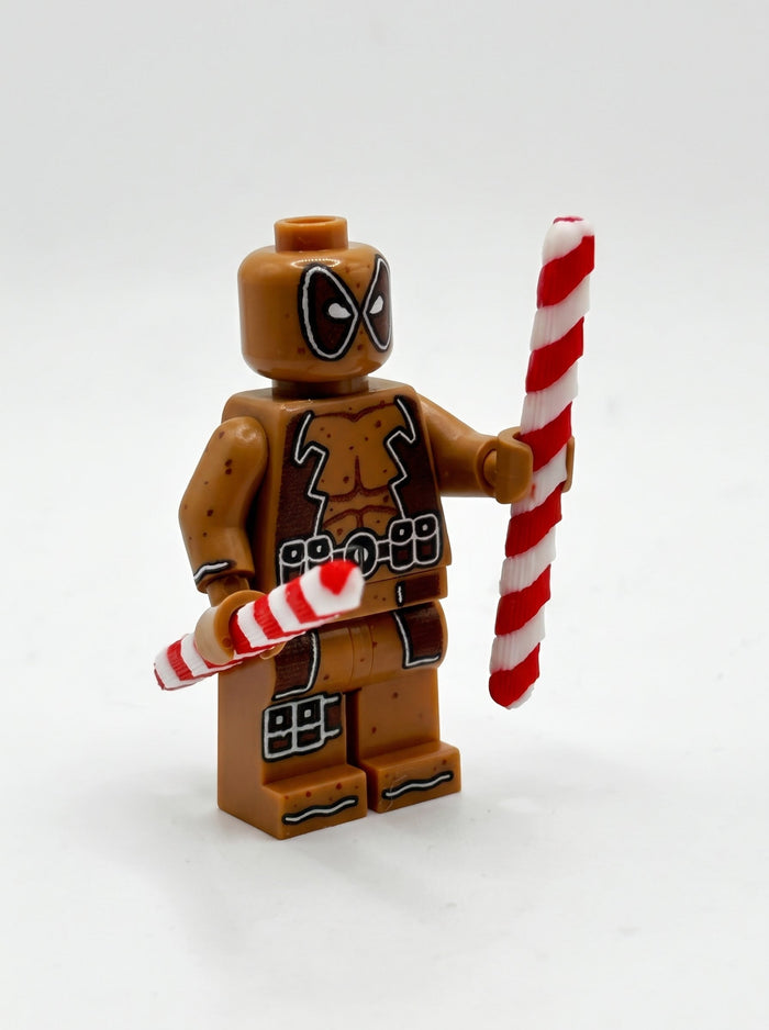 Christmas Gingerbread BREADPOOL Minifig