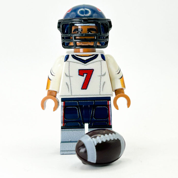 #7 QB Houston Football Player Minifig made using LEGO parts - B3 Customs by B3 Customs
