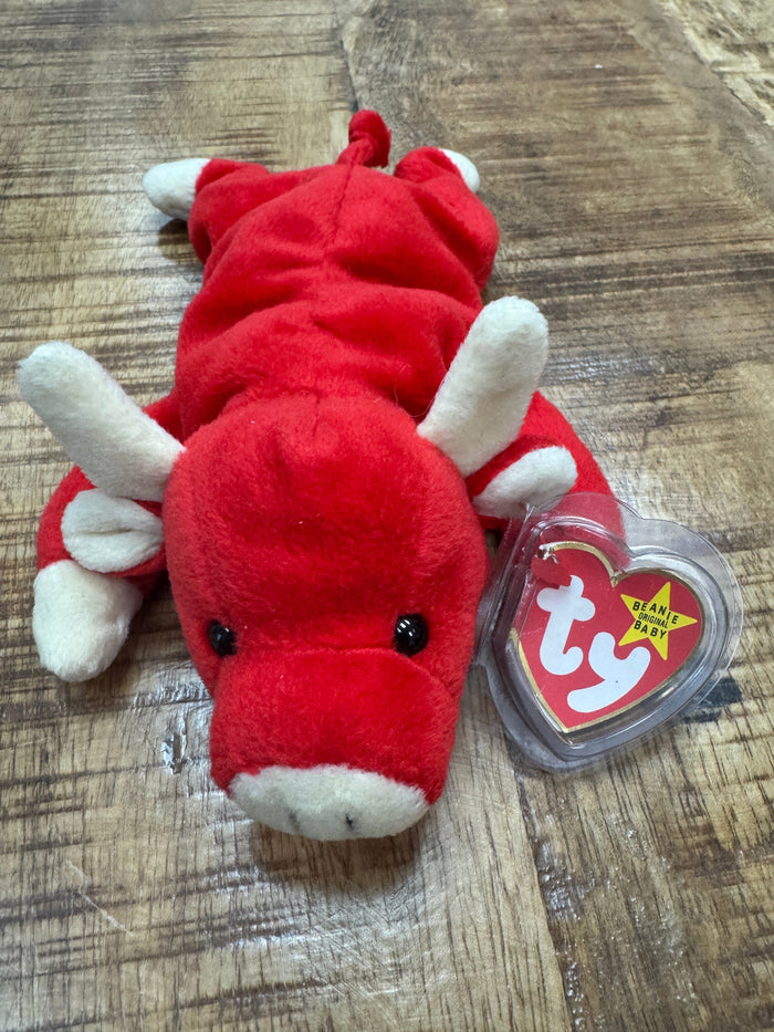 Snort The Bull Beanie Baby 4002. Retired 1995. Errors by Vanessa Jane