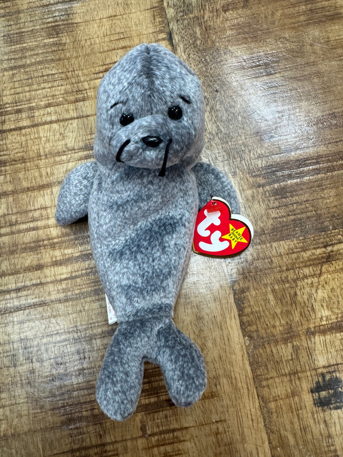 Ty Beanie Baby - Slippery the Seal **Tag errors and hologram tush tag by Vanessa Jane