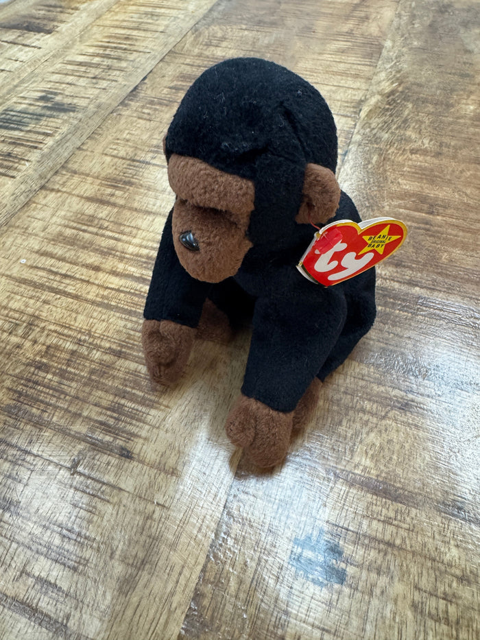 Ty Beanie Baby Congo the Gorilla 1996 RARE Original - 4160 P.V.C. Pellets by Vanessa Jane