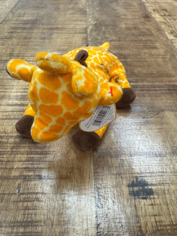 Ty Beanie Babies Twigs the Giraffe Plush 1995 P.V.C. Pellets With Tag 14 Errors by Vanessa Jane