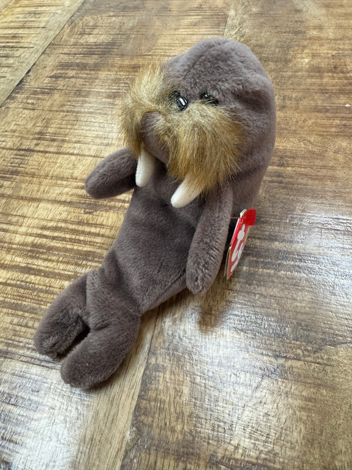 RARE VINTAGE TY Beanie Baby Jolly The Walrus Retired 1996 With Errors by Vanessa Jane
