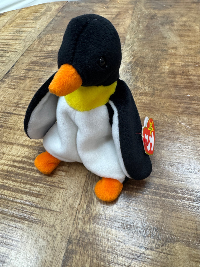 TY Beanie Baby - WADDLE the Penguin DOB December 19, 1995 MWMTs Collectible Toy by Vanessa Jane