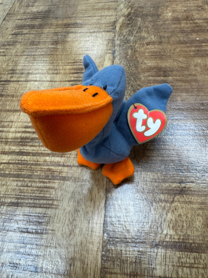 McDonalds Ty Teenie Beanie Babies Scoop the Pelican Bird -6CF - Pristine by Vanessa Jane