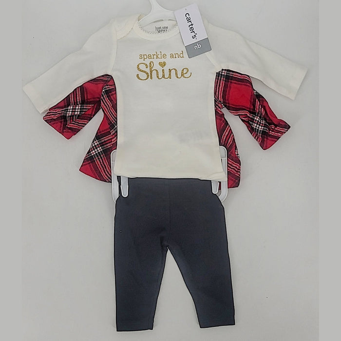 Carter's Just One You 3-Piece Holiday Set, Size Newborn by Vanessa Jane