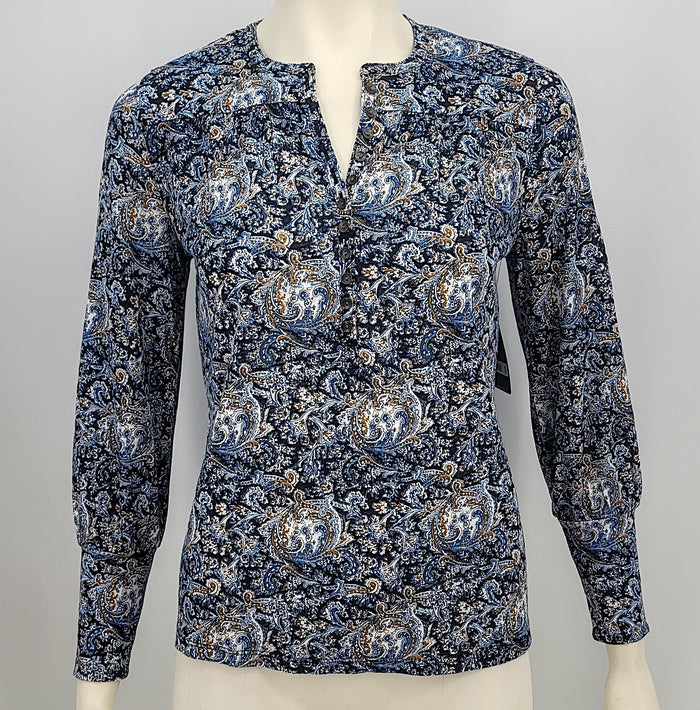 Lucky Brand Womens Printed Button-Down Blouse, Size XS by Vanessa Jane