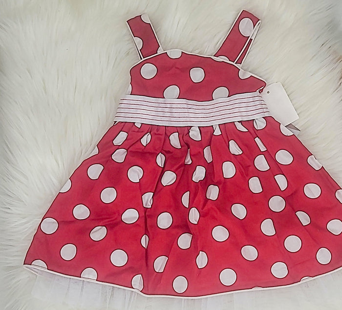 Nordstrom Sweet Heart Rose Baby Girls Dress, 12M/Red by Vanessa Jane