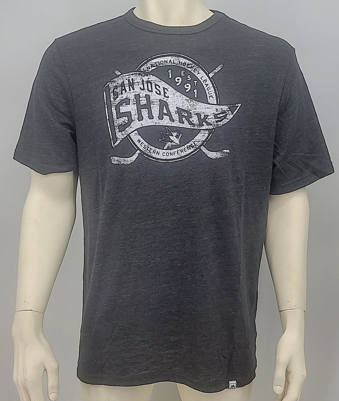 NHL San Jose Sharks Glorious Finish Short Sleeve Crew Neck Tee, Large by Vanessa Jane