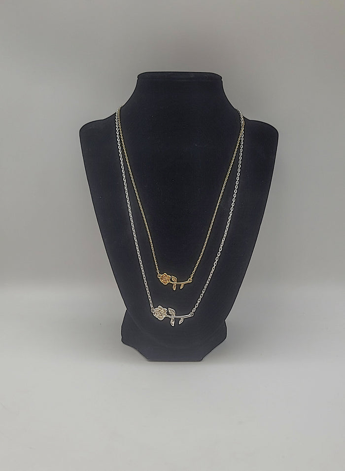 Lucky Brand Rose Flower Pendant Necklace Polished by Vanessa Jane