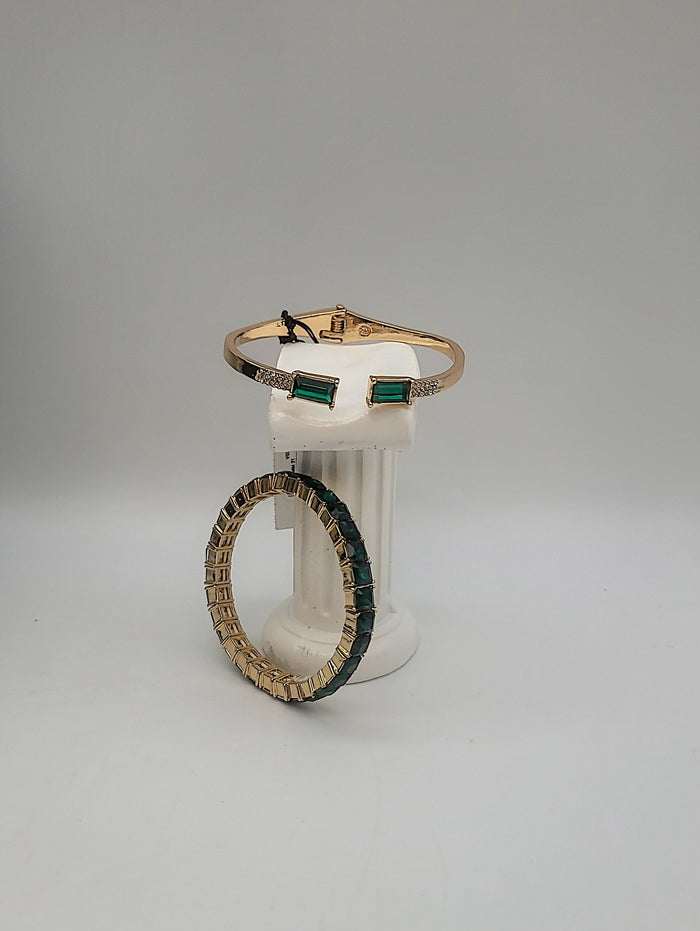 Guess 2-PC. Set Pave & Baguette-Crystal Slider & Bangle Bracelets by Vanessa Jane
