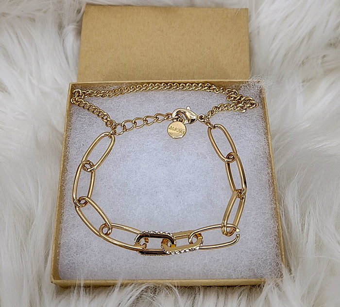 Alfani Womens Rolo Chain Link Bracelet Gold Tone by Vanessa Jane