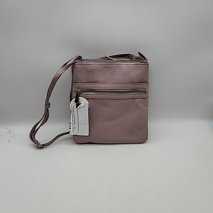 Giani Bernini Purple Leather Crossbody Handbag Purse by Vanessa Jane