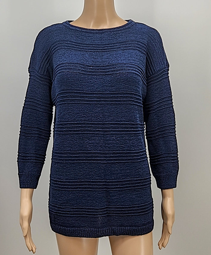 American Living Boat Neck Sweater, Navy, Size XL by Vanessa Jane